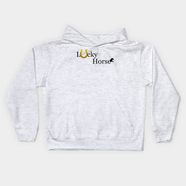 Lucky Horse T-Shirt Kids Hoodie by Hilly Yasir